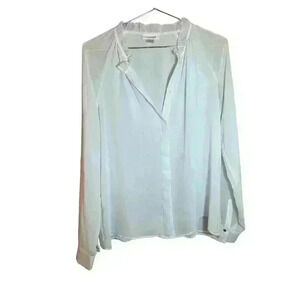 Calvin Klein Blouse size large length 27in p2p 22in